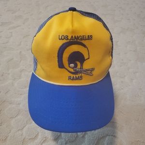 NFL Los Angeles RAMS Mesh Snapback Hat USA 80's VTG